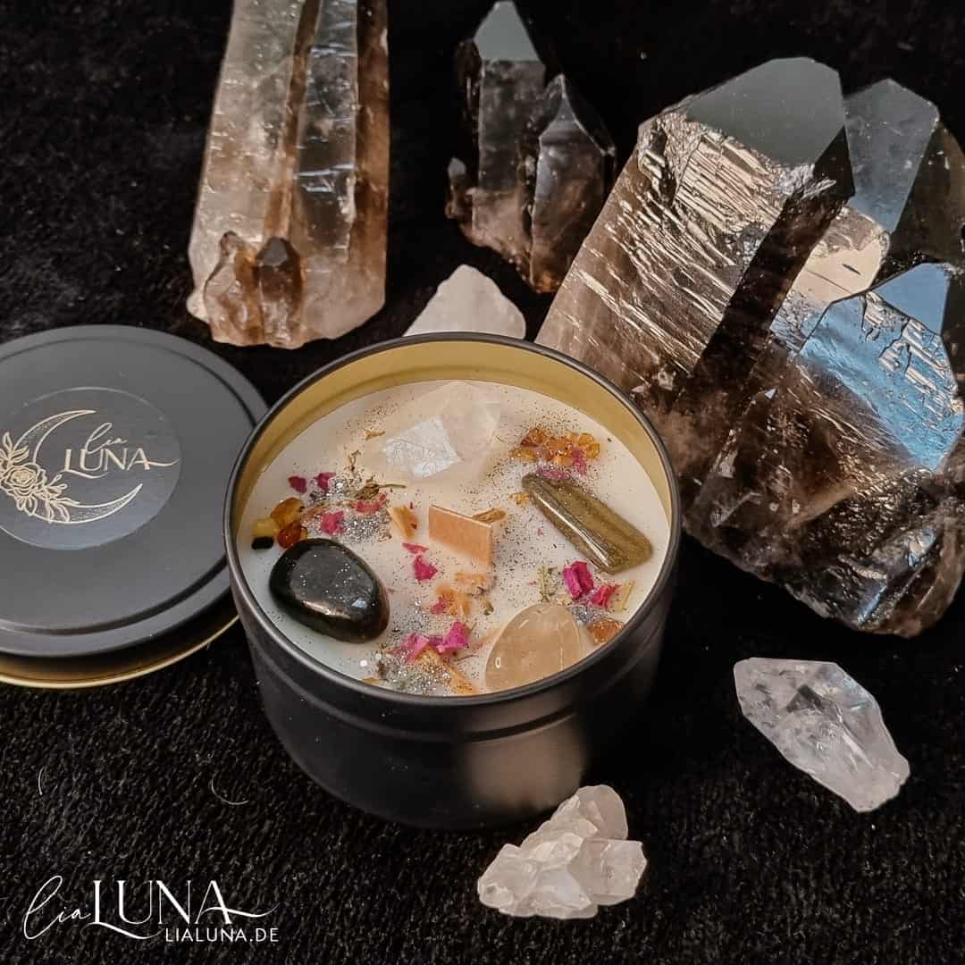 Schutzzauber Kerze mit Ritual