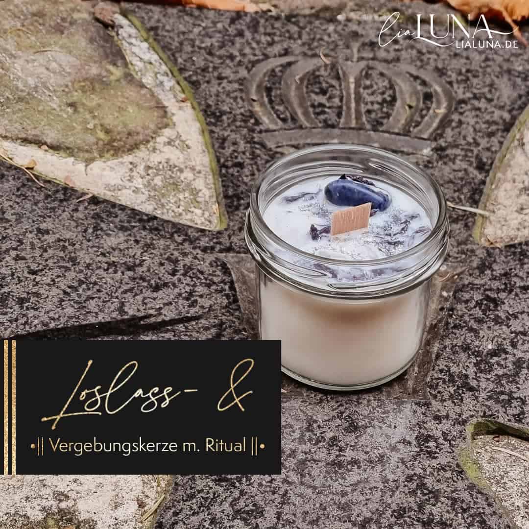 Loslass- & Vergebungs-Kerze m. Vergebungsritual oder Loslassritual Loslass- & Vergebungs-Kerze m. Vergebungsritual oder Loslassritual
