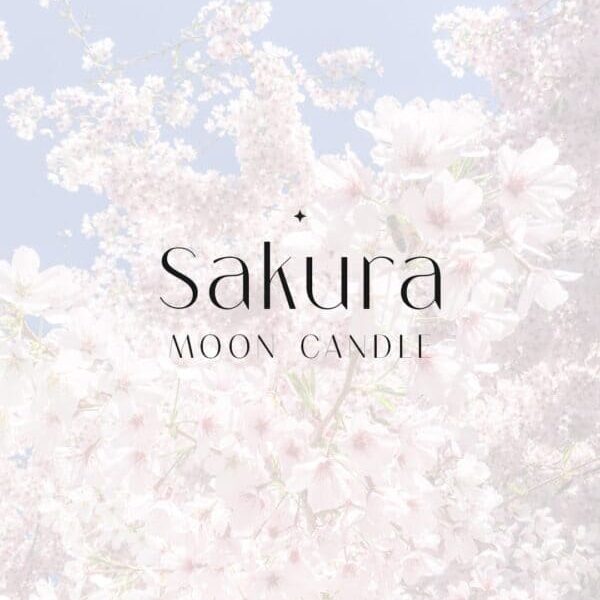 Sakura Moon Candle